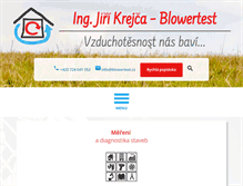 Tablet Screenshot of blowertest.cz